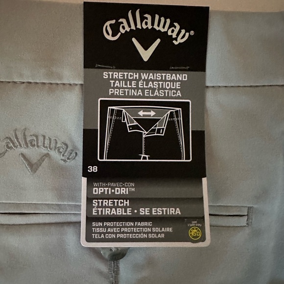 Callaway Gray Golf Shorts Men’s Size 38 - Picture 5 of 5
